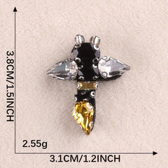 3pcs Beaded Bee Embroidery Patches Girls DIY Cloth Sticker