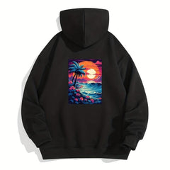 Seaside Sunset Sublimation Film for Men Clothes Bags Pillow