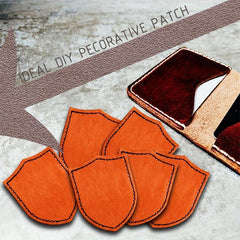 10 PCS Adhesive Blank Leatherette Hat Patches For Men