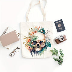 5pcs Iron-On Heat Transfer Stickers For Men Flower Skull Vinyl Decals