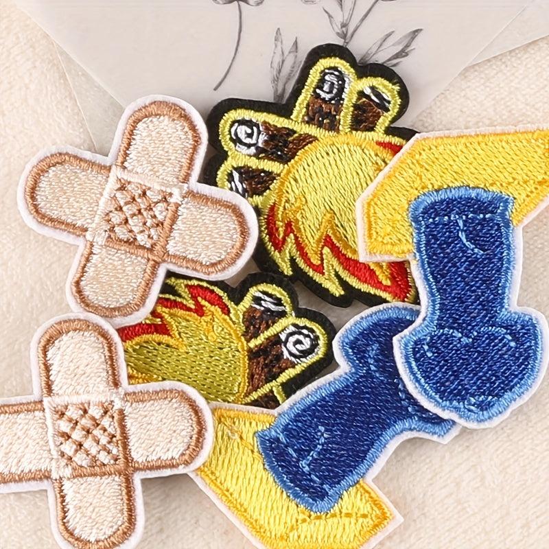 9pcs Teen Embroidery DIY Patch Decorative Accessories for Clothes Backpack