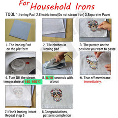 Iron-On Letter Patches Striped Heat Transfer Decoration DIY Clothes