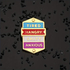 Metal Badge Social Expression Brooch Pin for Men