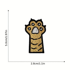 10pcs Men's Sole Embroidered Patches Sew On Applique Repair Patch Decorations