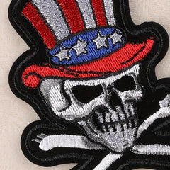 Boys Skull Embroidery DIY Patch Decorative Accessories for Clothes Backpack Hat