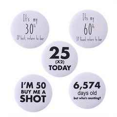 18th Birthday Enamel Pins Custom Brooches Lapel Badges