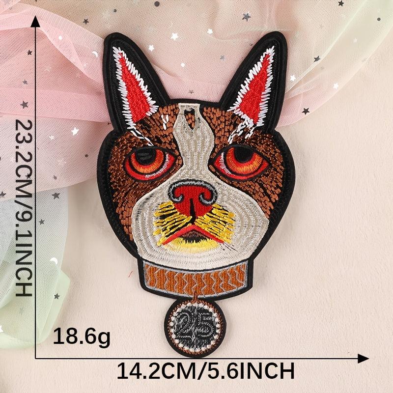 Cartoon Puppy Embroidery Patch for DIY Clothes