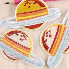 3pcs Planet Embroidery DIY Patch Decorative Accessories For Clothes Backpack Hat