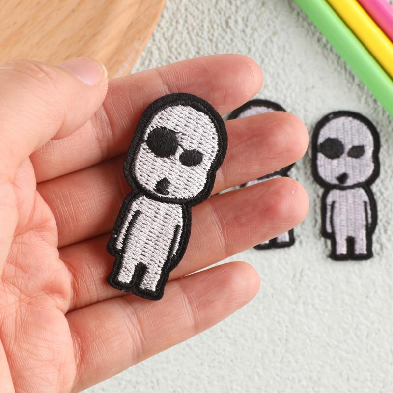 6pcs Toddler Kids Villain Embroidery Patches
