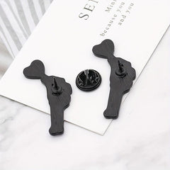 Skeleton's Love Badges Couple Matching Brooch For Men