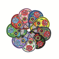 31pcs Embroidered Flower Star Patches Iron/Sew On Applique DIY Craft