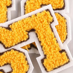 2pcs Towel Embroidery Letter Patches for Girls Clothing DIY Hand Sewing