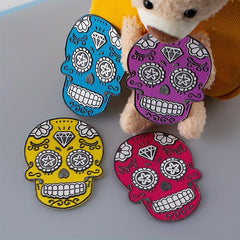 4pcs Ghost Face Iron On Patches Sew On Embroidered Applique Repair Patch DIY