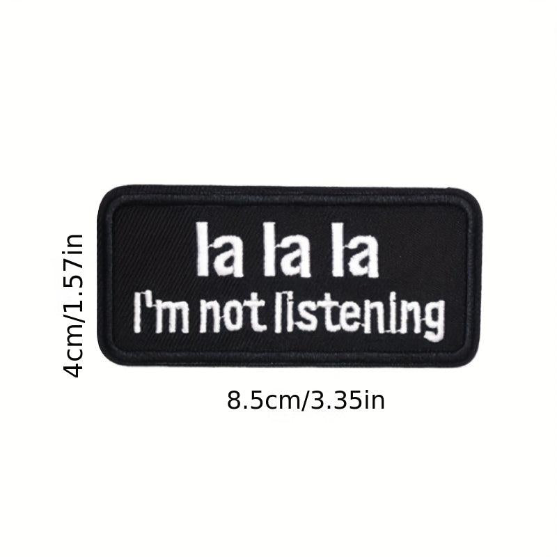 40pcs English Letter Embroidery Patches For Men Fashionable Arm Patches