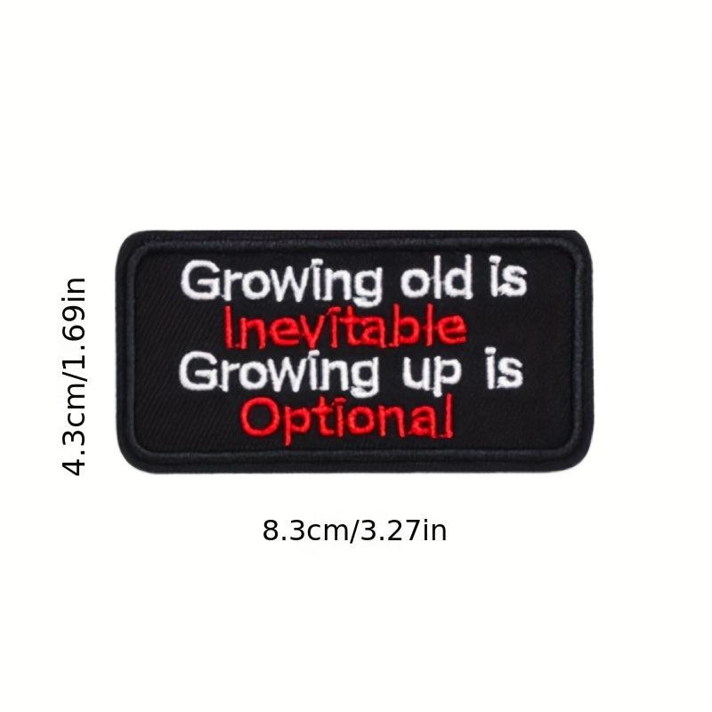 40pcs English Letter Embroidery Patches For Men Fashionable Arm Patches