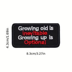 40pcs English Letter Embroidery Patches For Men Fashionable Arm Patches