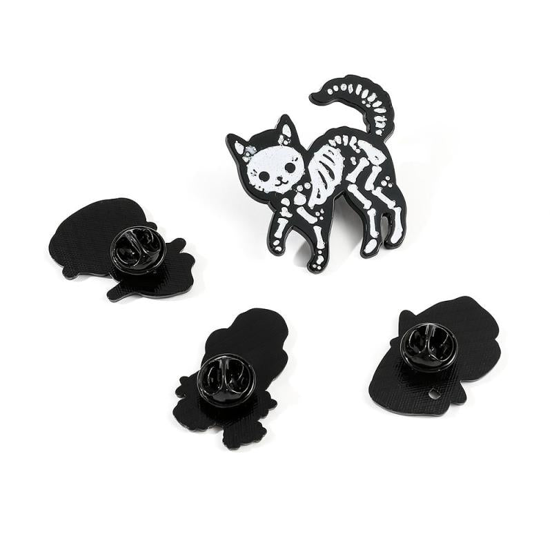 Men's Punk Skull Brooch Bag Accessory