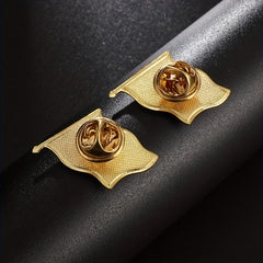 World Flags Lapel Pins For Men Wave Droplet Flag Badges Alloy Medals Brooches