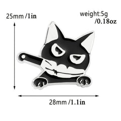 Cute Cat Enamel Kitten Brooch Pin