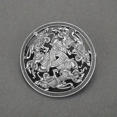 Medieval Pattern Brooch Retro Viking Brooch Badge Clothing Bags