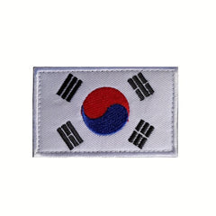 World Countries Embroidered Magic Seal Cloth Sticker Hook And Loop Patch
