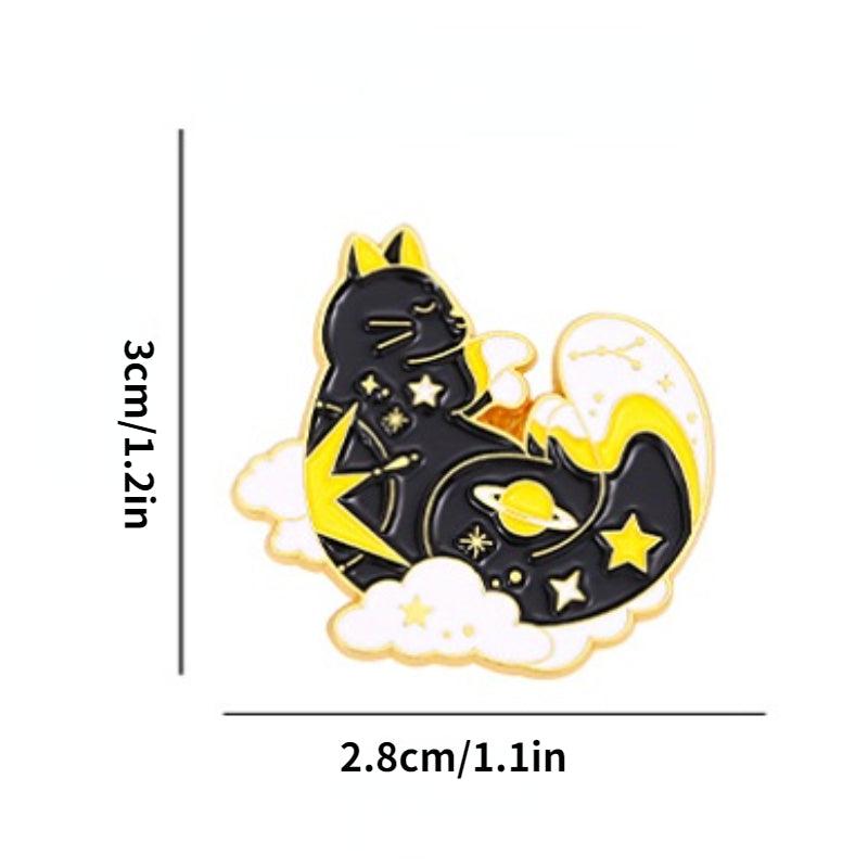 Cloud Cat Claw Cat Brooch Buttons Aluminum Alloy Pins For Men