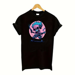 Cyberpunk Rock Skull Iron-on Transfer Stickers - Music Theme