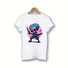 Cyberpunk Rock Skull Iron-on Transfer Stickers - Music Theme