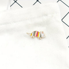 Mouse Enamel Brooch for Women's Denim Jacket