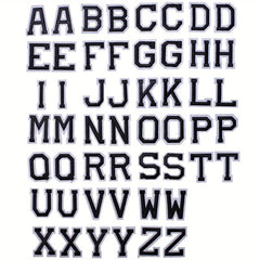 J CARP 52pcs Number Or Letter Patches For Iron on Sewing
