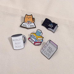 10pcs Random Cartoon Animal Brooch For Men Clothes Bag Accessory Gift