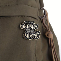 Worst Witch Enamel Pins Gothic Punk Brooches Lapel Badges Jewelry Gift