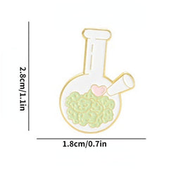 Men's Mini Vase Beaker Brooch - Unique Gift