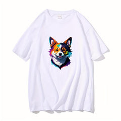 Hand painted Dog Heat Transfer Film for Men