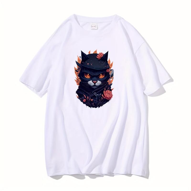 2PCS Cat Heat Transfer Film Patches For Men T-shirt Pillow Shoe