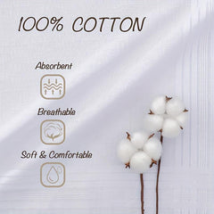 3pcs Men's 100 Handkerchief Solid Striped Handkerchief Absorbent
