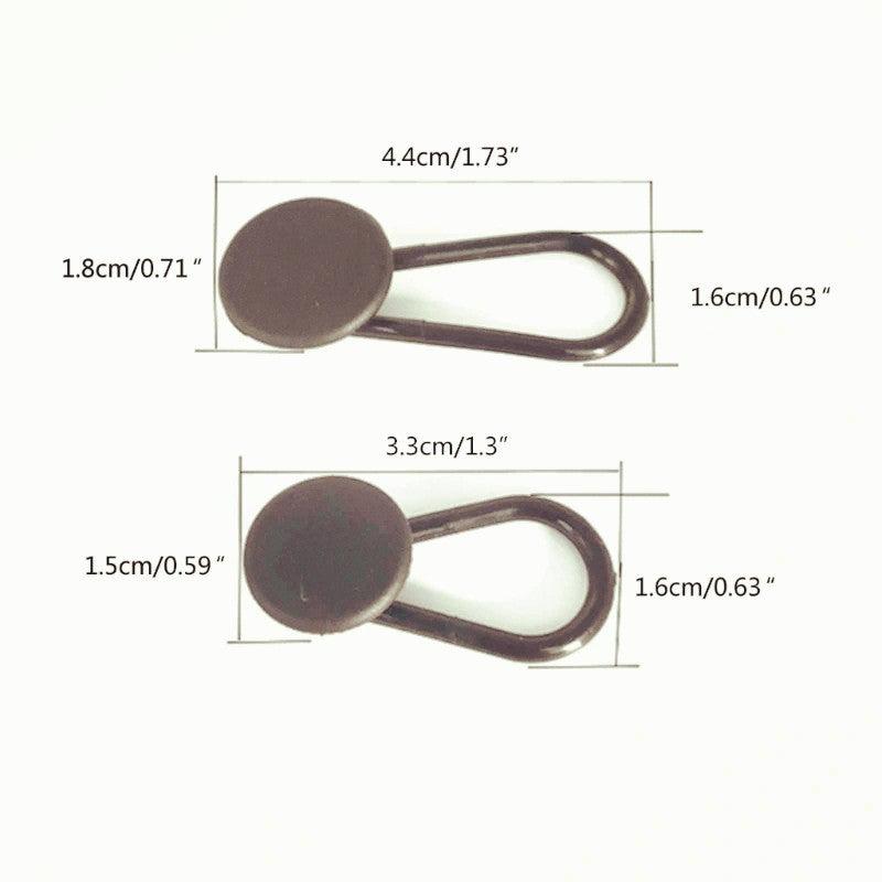 2PCS Pants Waist Extension Button Rubber Adjustment for Men and Women