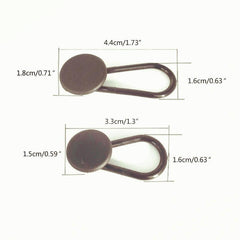 2PCS Pants Waist Extension Button Rubber Adjustment for Men and Women