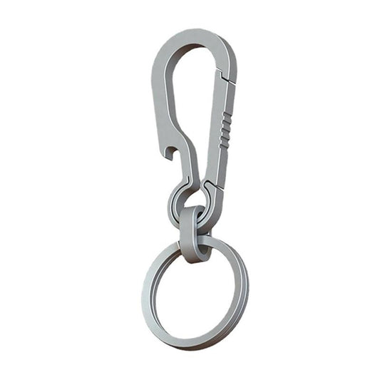 Titanium Bottle Opener Key Chain Carabiner - Unisex