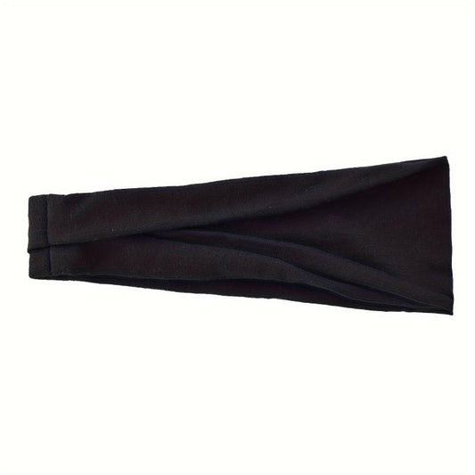 Men's Solid Sports Headband Yoga Sweat Absorption Running Fitness