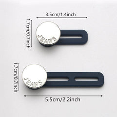 5pcs Metal Button Extension for Enlarged Waist Jeans Sewing
