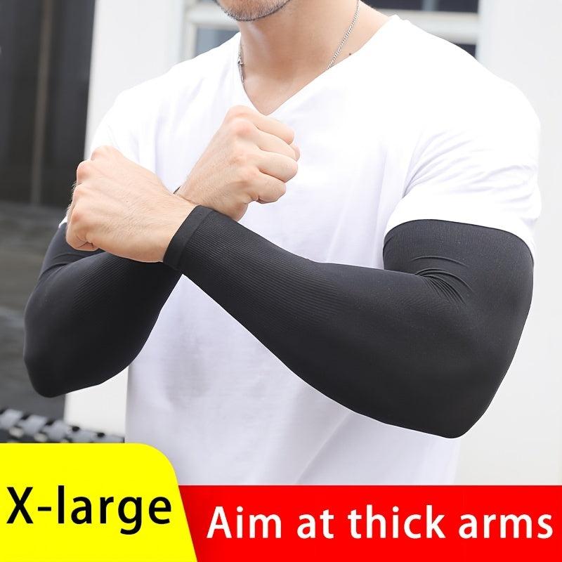 Car Sunscreen Ice Silk Cuffs Arm Protection Thin Style Gloves