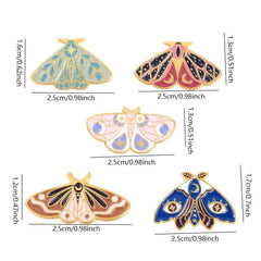 5pcs Colorful Butterfly Brooches Animal Pin Lovely Casual Brooches