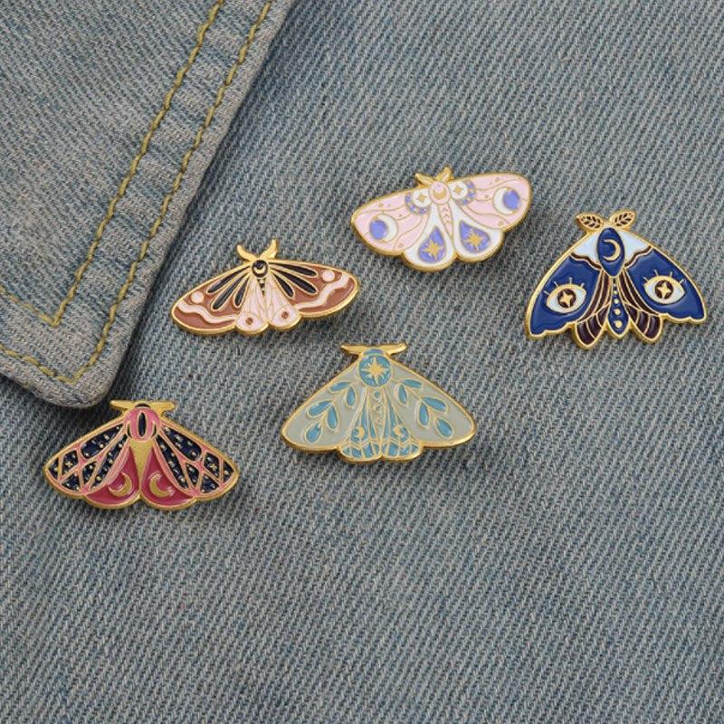 5pcs Colorful Butterfly Brooches Animal Pin Lovely Casual Brooches