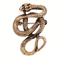 Vintage Snake Brooch Suit Jacket Pin Classic Double Snake Host Brooch