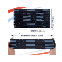 American Flag Independence Star Element Men's And Women's Headband