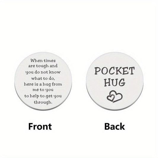 Pocket Hug Token Inspirational Anxiety Gift For Him