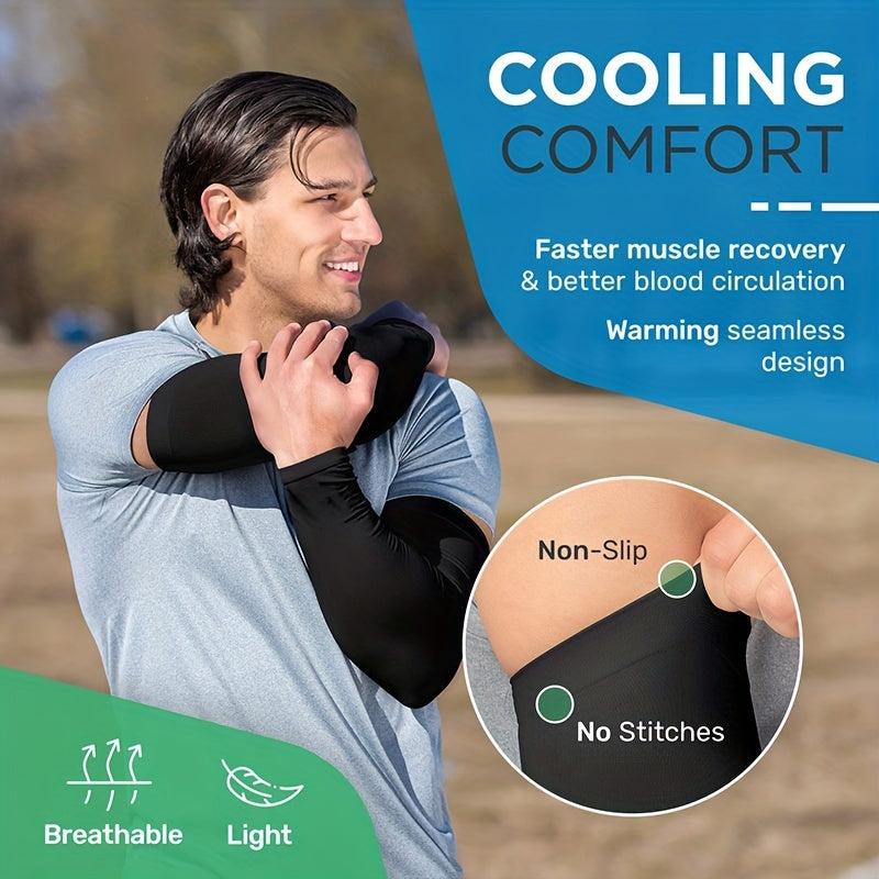 Breathable Moisture Absorbing UV Protection Sleeves Sports Protection Large Size
