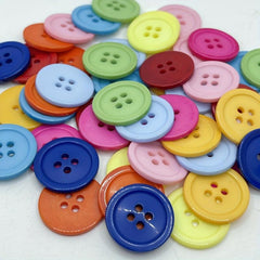 50pcs 4-Hole Resin Coat Buttons DIY Sewing Craft Accessories