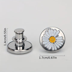 1pc Seamless Detachable Metal Button